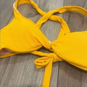 Shade & Shore Yellow Bikini Top